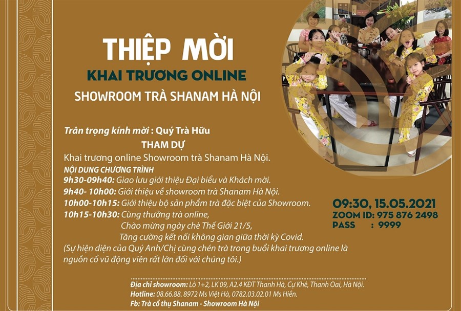 Hưởng ứng Ngày chè thế giới lần thứ 2, Shanam tưng bừng khai trương showroom trà đầu tiên tại Hà Nội