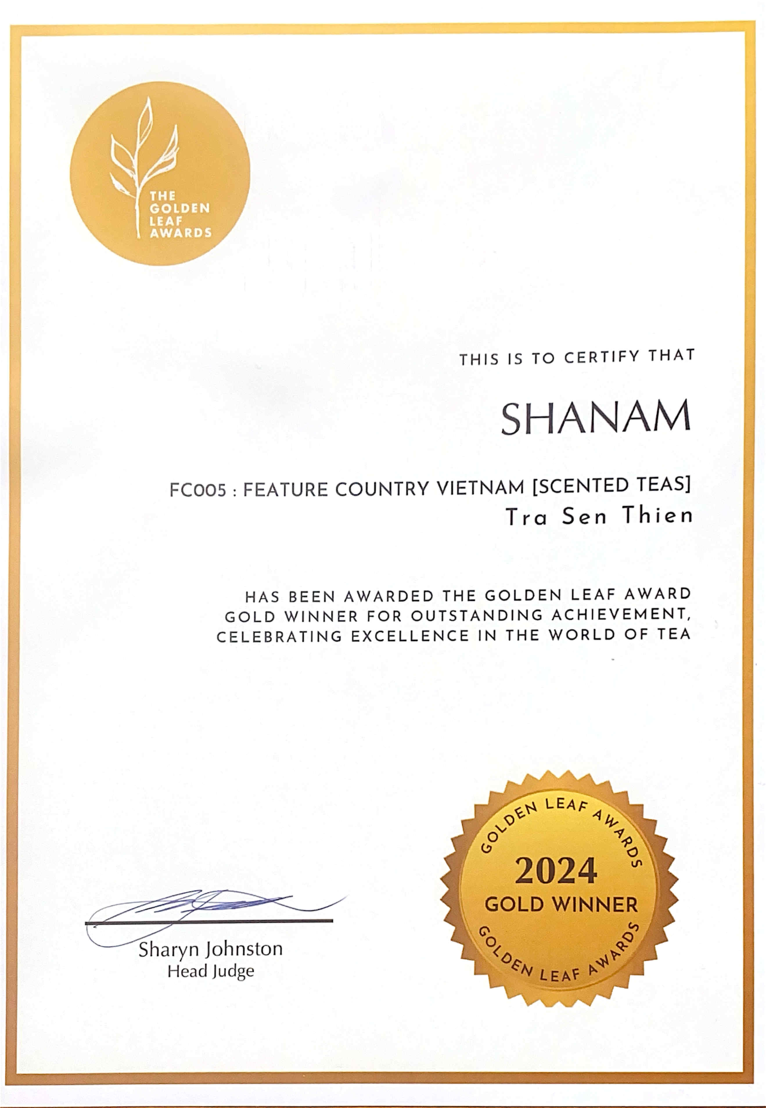 Giải vàng The Golden Leaf Award