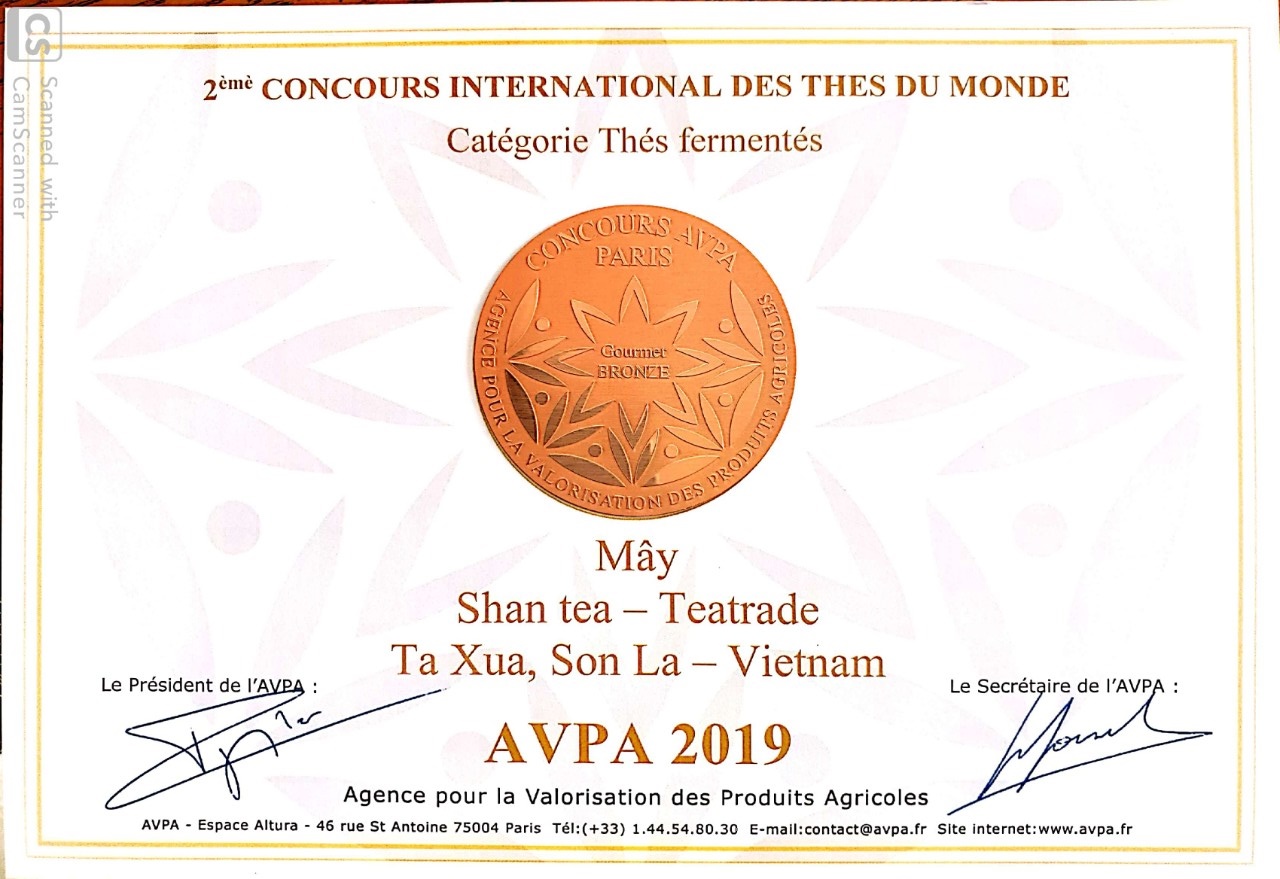 Giải bạc thi trà thế giới tại pháp 2019
